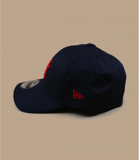 casquette NY bleu rouge stretch